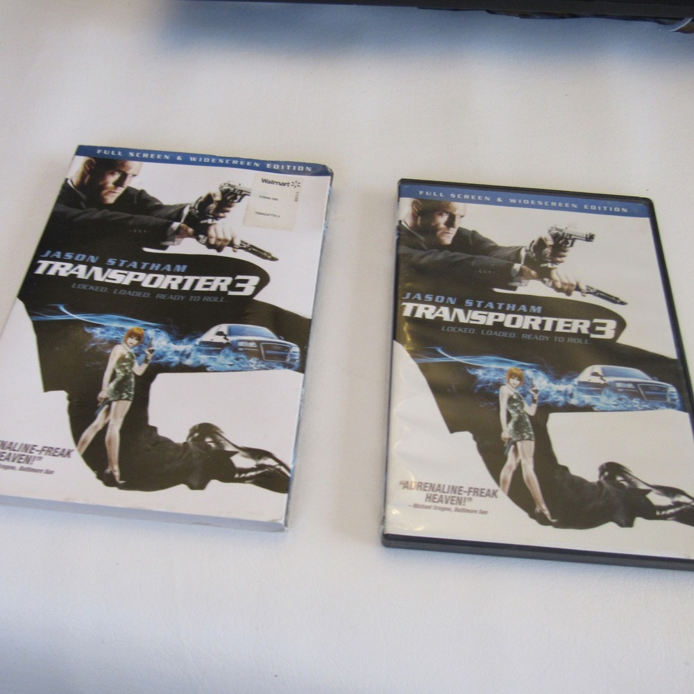 Transporter 3 DVD Jason Statham Full Screen Widescreen Edition with Slipcover‎